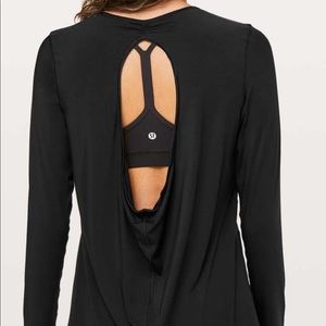 Lululemon Black Timeless Twist Long Sleeve Shirt